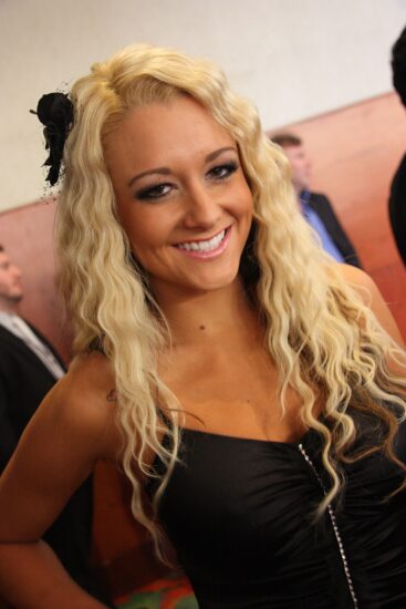Briana Blair posing at the 2010 AVN Expo.
